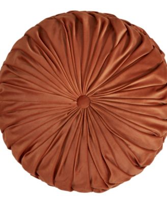 Velvet Pintuck Decorative Pillow, 14" x 14"