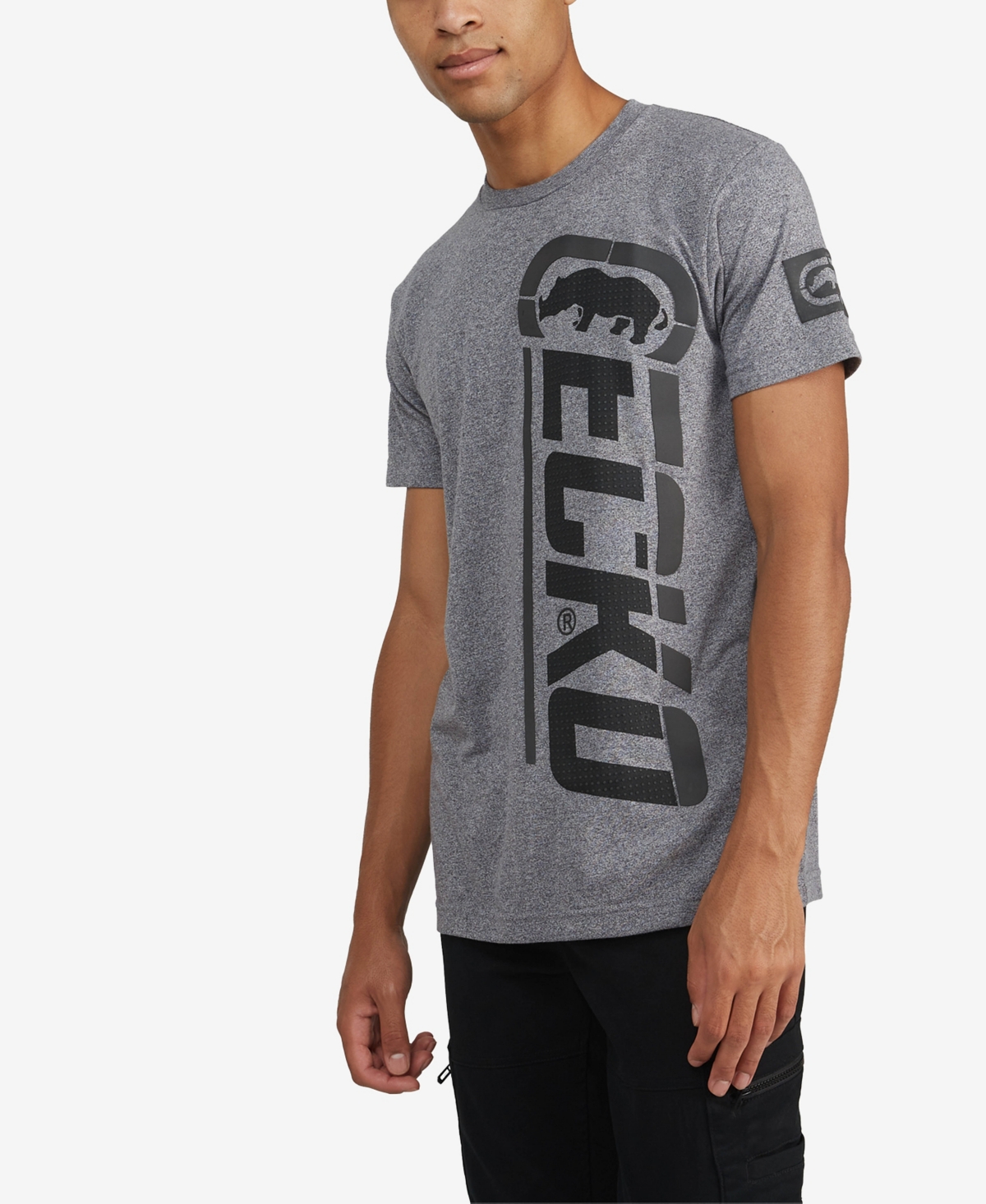 Ecko Unltd Men's Big And Tall Marled T-shirt In Gray | ModeSens