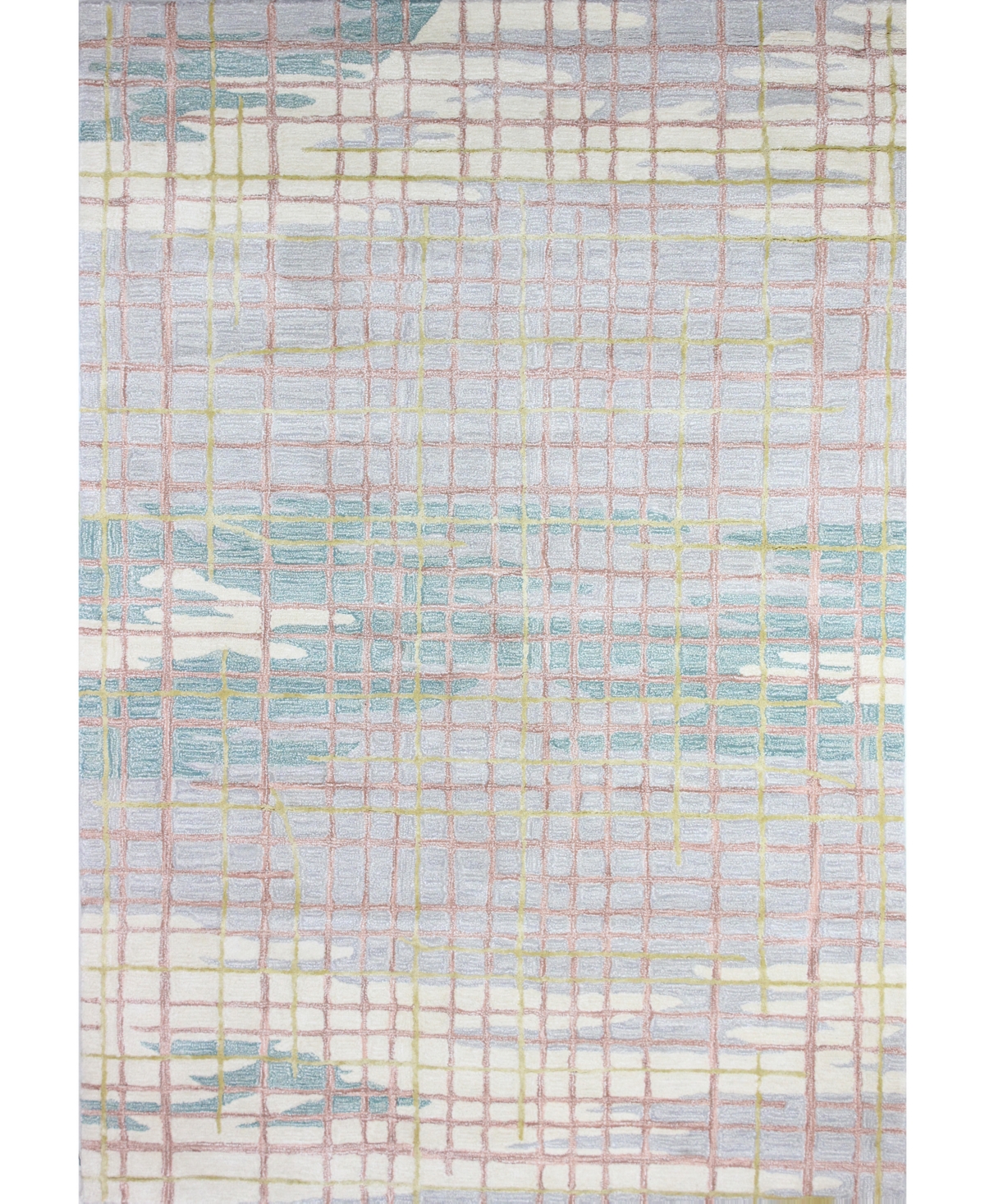 Closeout! Bb Rugs Downtown DTN364 5'6in x 8'6in Area Rug - Ivory, Teal