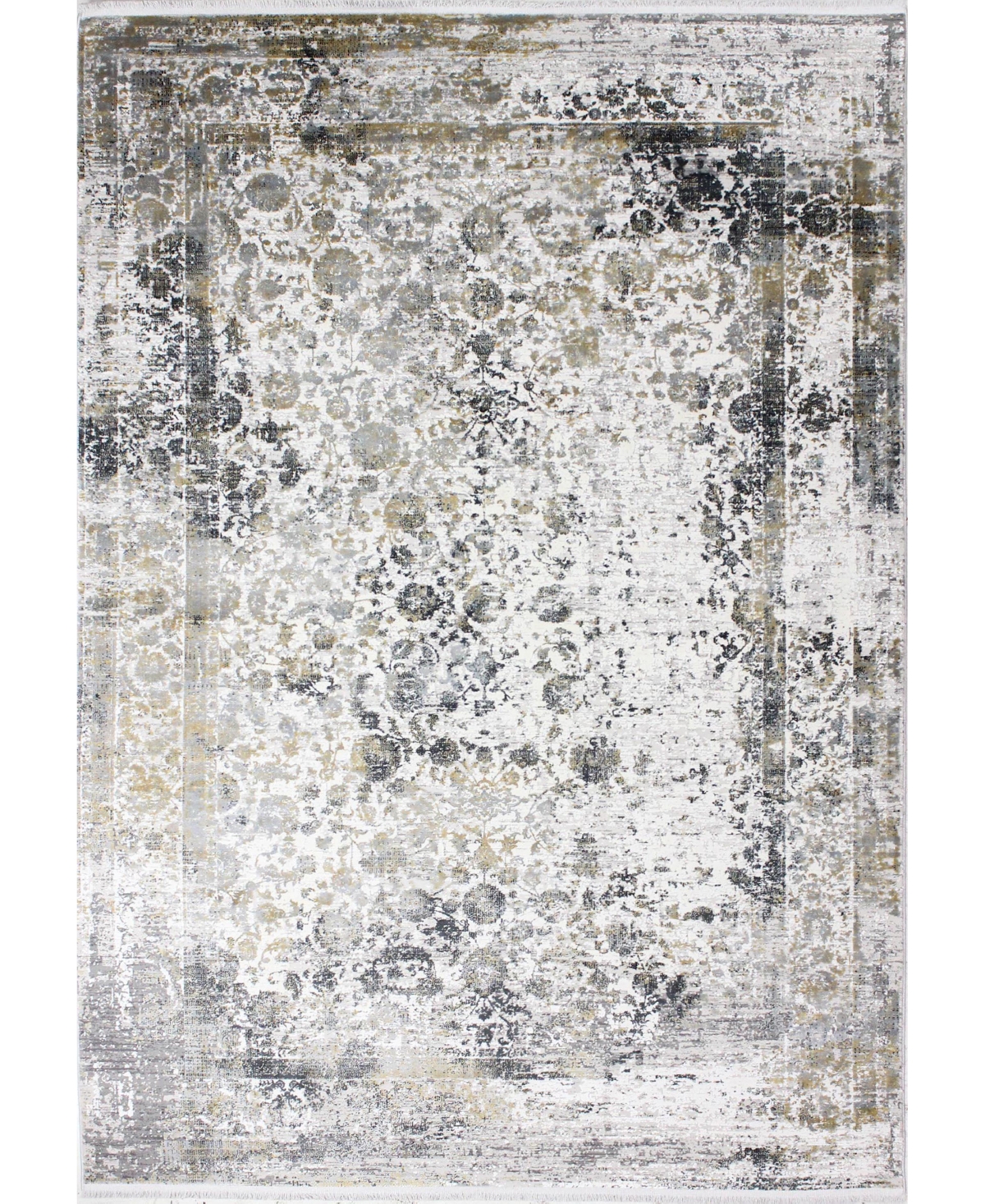 Shop Bb Rugs Charm Chm136 4' X 6' Area Rug In Ivory,gray