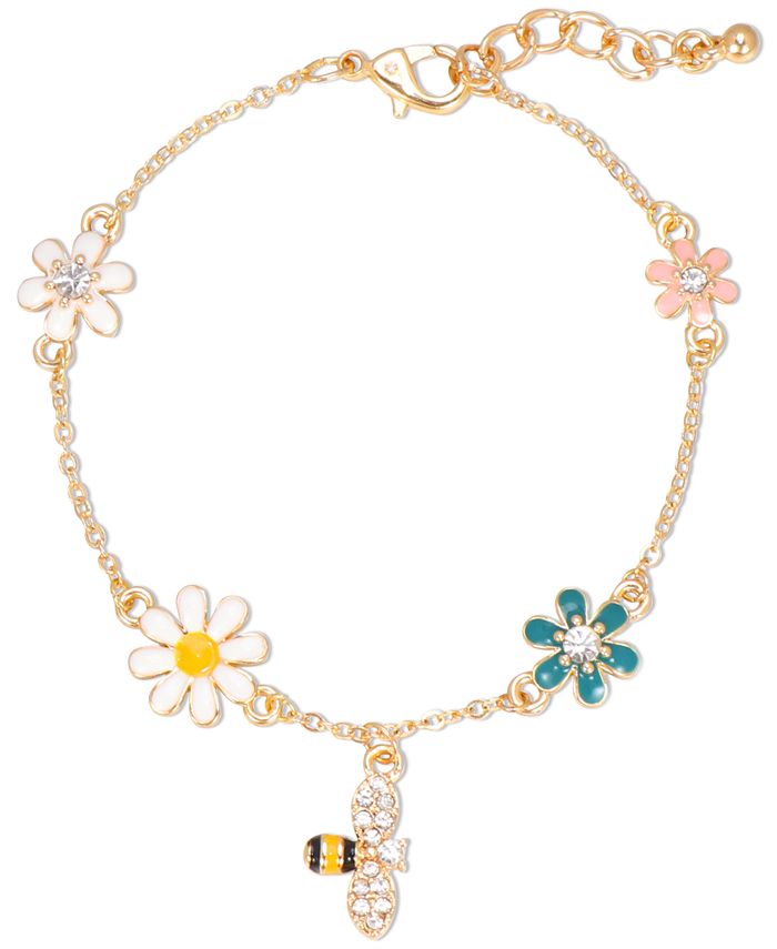 Macy's gold sales charm bracelet