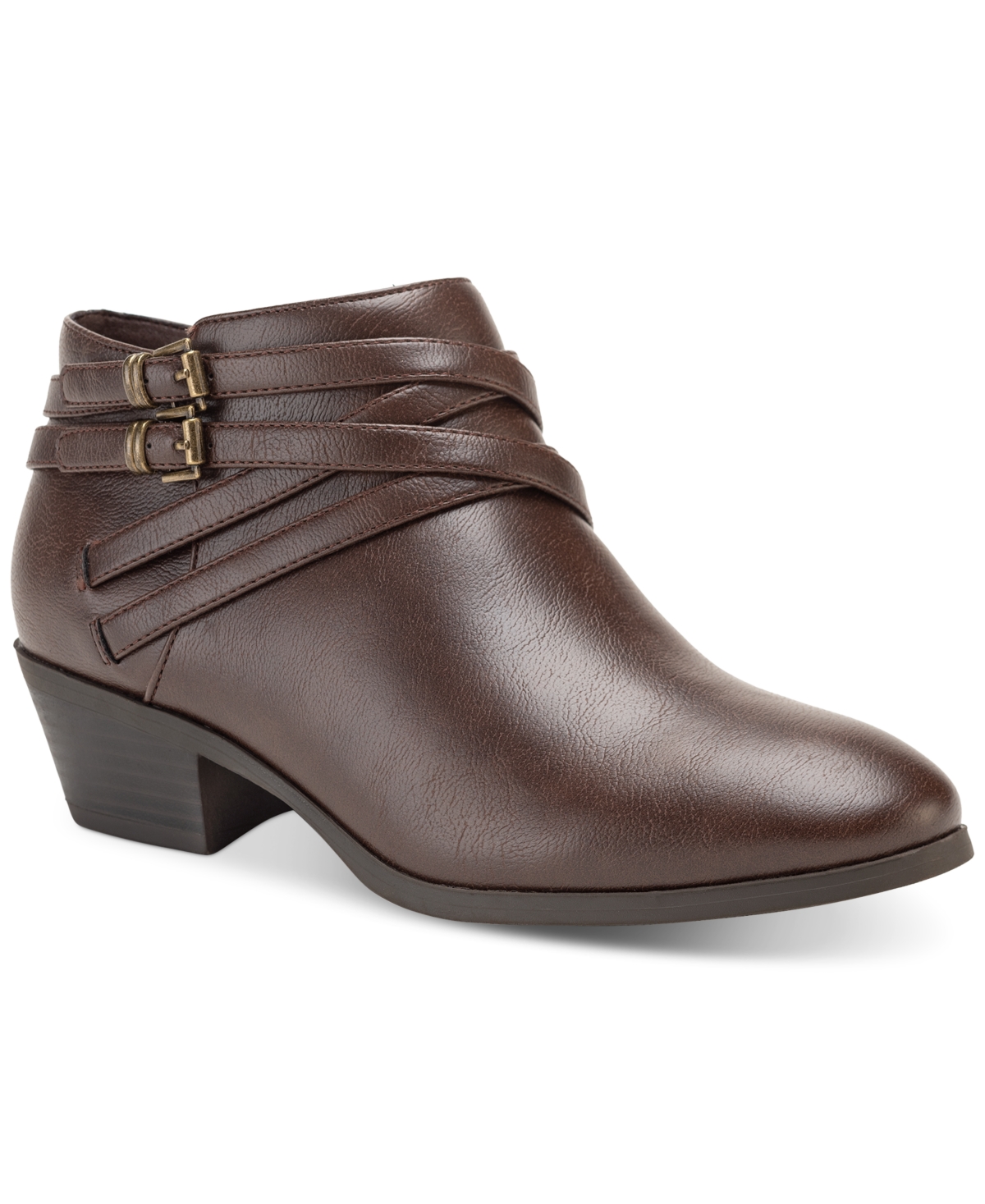 Style Co Women s Willoww Booties Created for Macy s Navy Micro Smart Closet