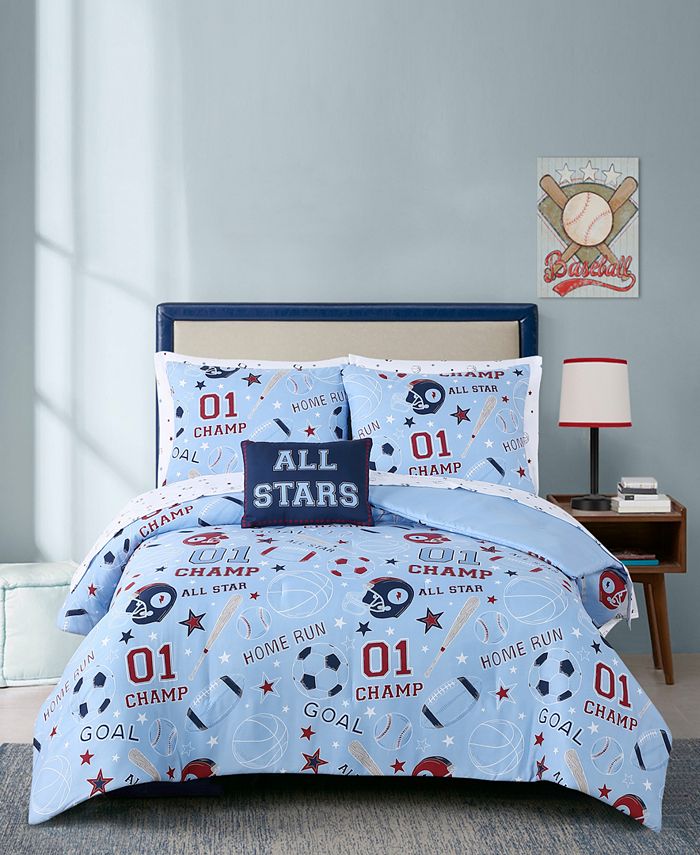 Keeco CLOSEOUT All Star 8 Pc. Full Comforter Set Created For