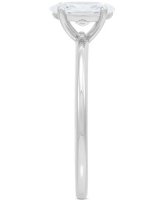 IGI Certified Lab Grown Diamond Oval Solitaire Engagement Ring (1 ct. t.w.) in 14k White Gold