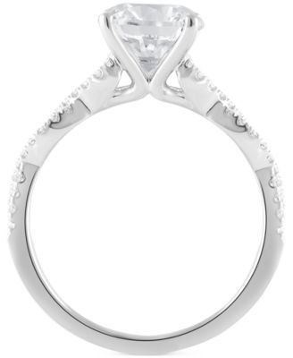 Certified Lab Grown Diamond Twist Engagement Ring (2 ct. t.w.) in 14k Gold