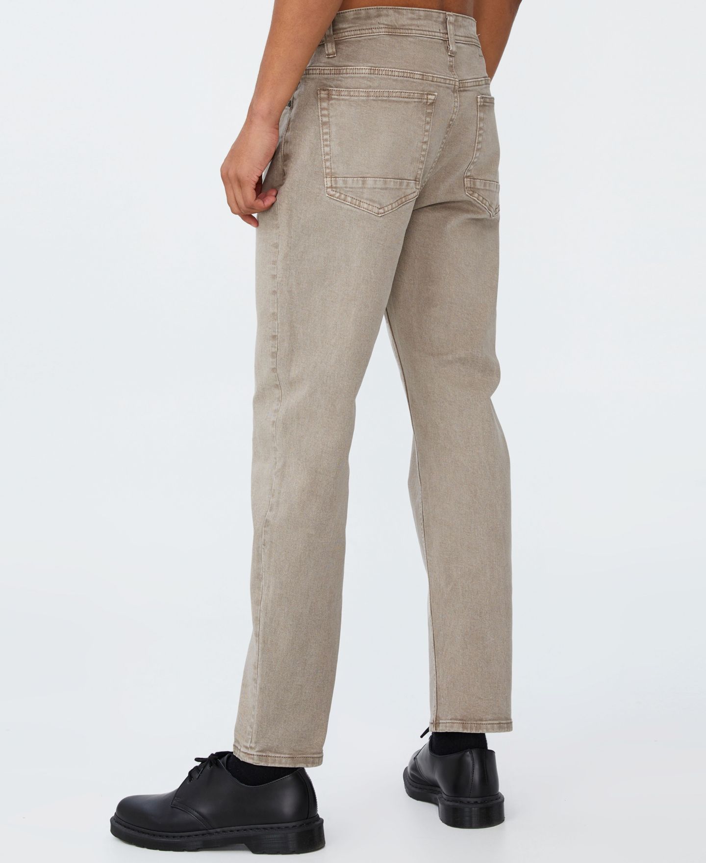 Мужские джинсы Cotton On Slim Straight, цвет: Потёртый овсяный — фото 2