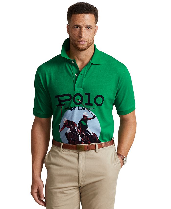 Polo Ralph Lauren Men's Big & Tall Mesh Graphic Polo Shirt & Reviews - Polos  - Men - Macy's