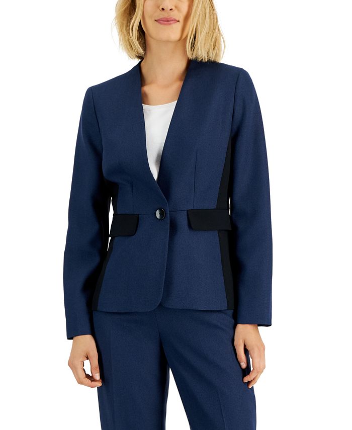 Le Suit Women's Collarless Pantsuit, Regular & Petite Sizes - Macy's