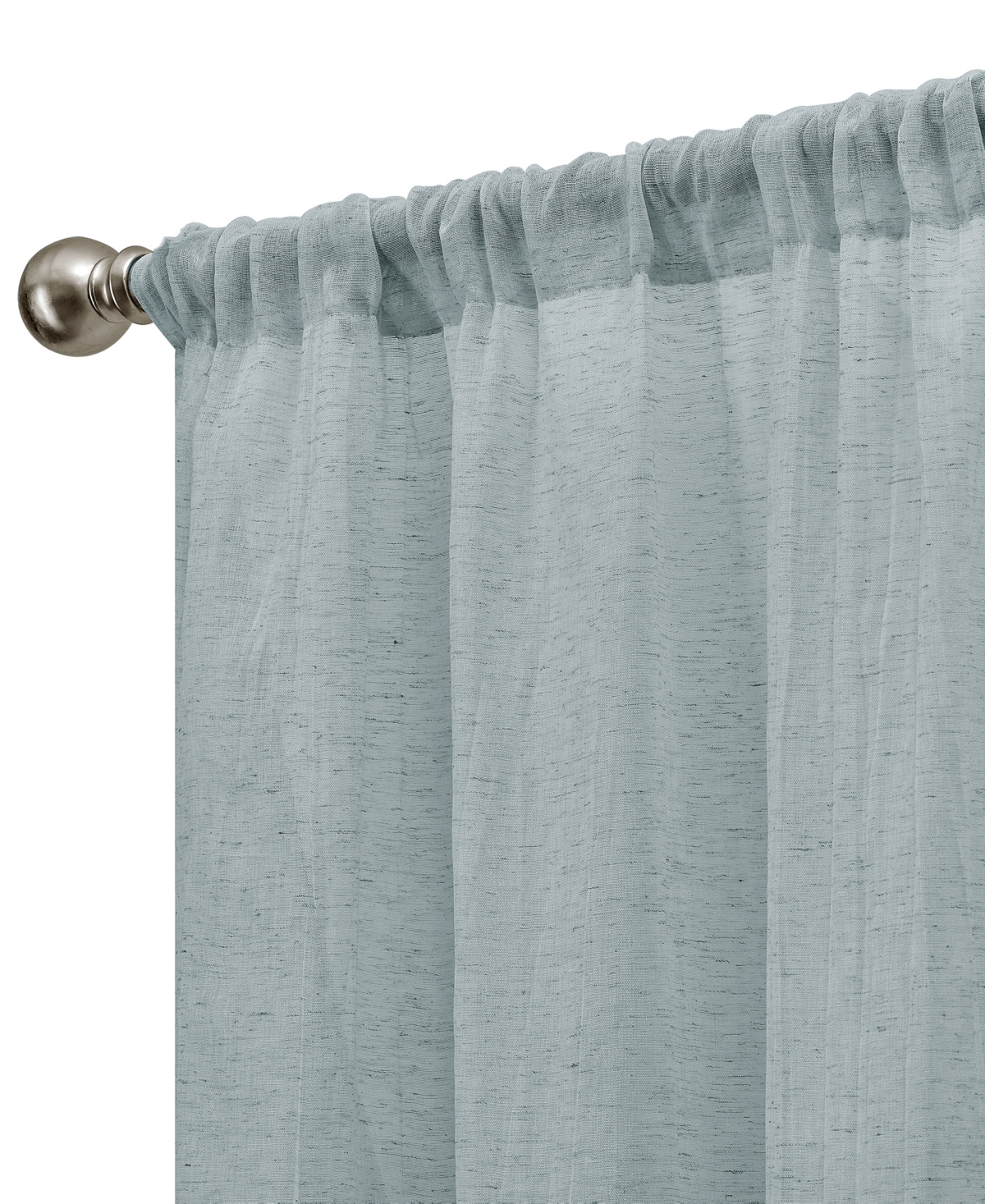 French Connection Charter Crushed Semi-Sheer Rod Pocket Window Curtain Pair, 84