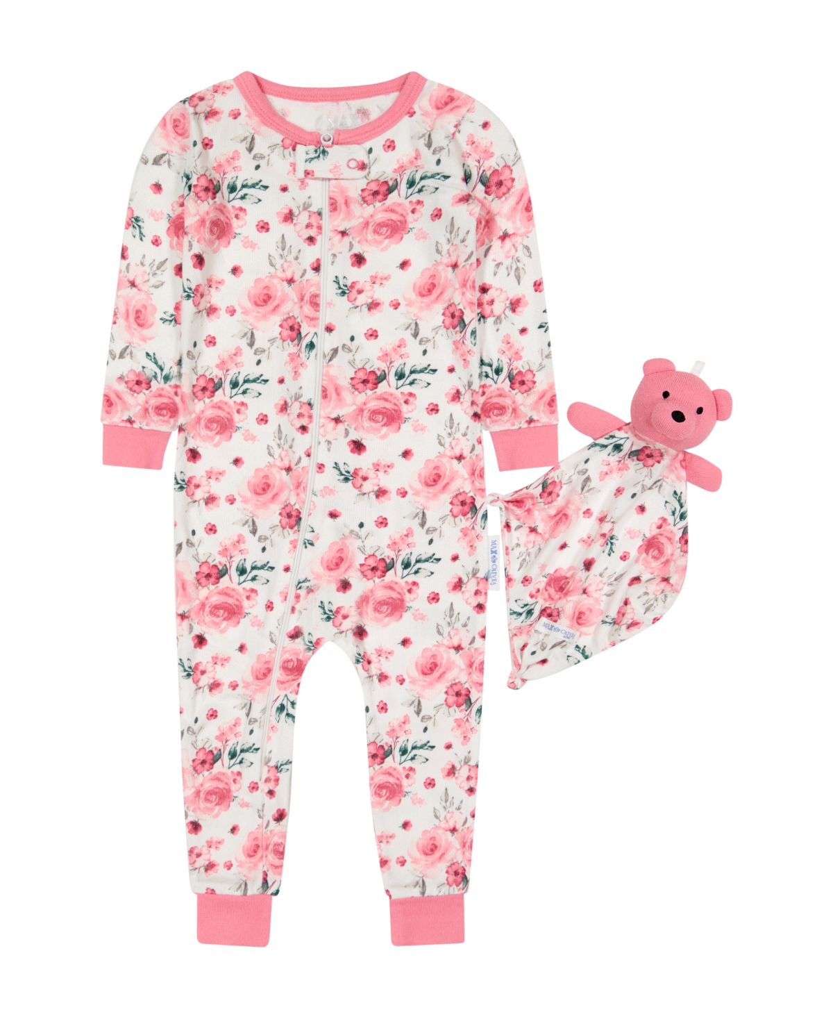 Max & Olivia Baby Girls Coverall And Matching Blanket, 2-piece Set In Pink