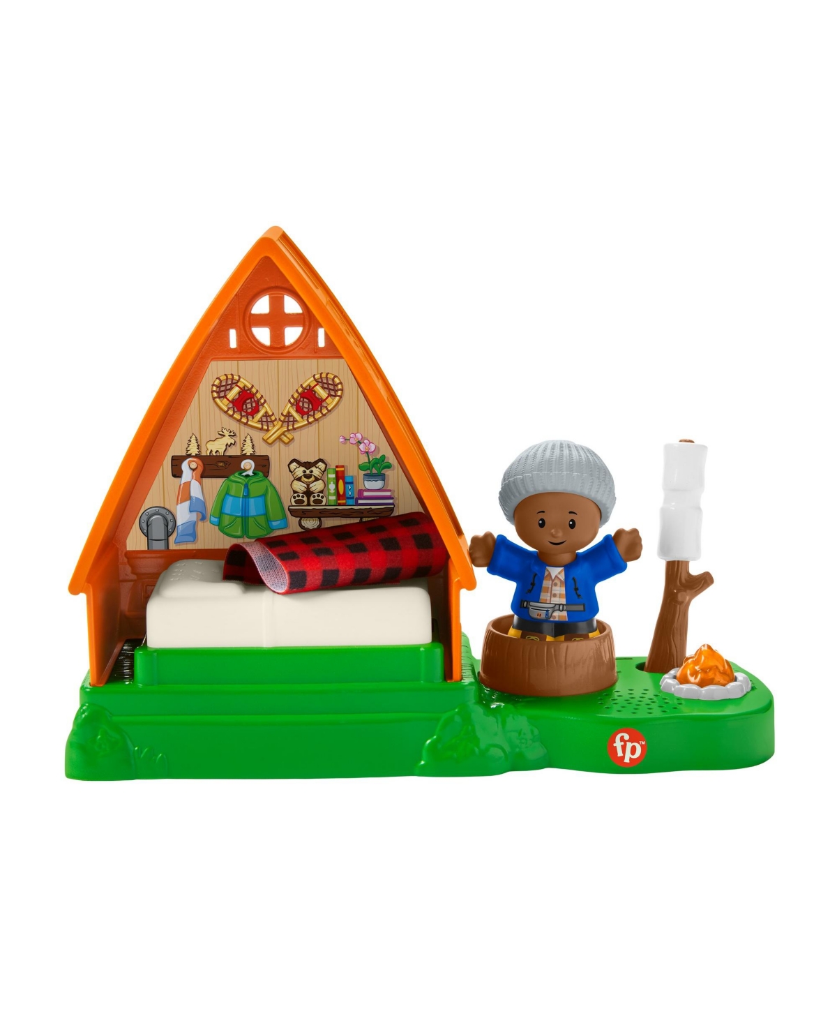 Fisher Price Kids' Little People A-frame Cabin In Multi