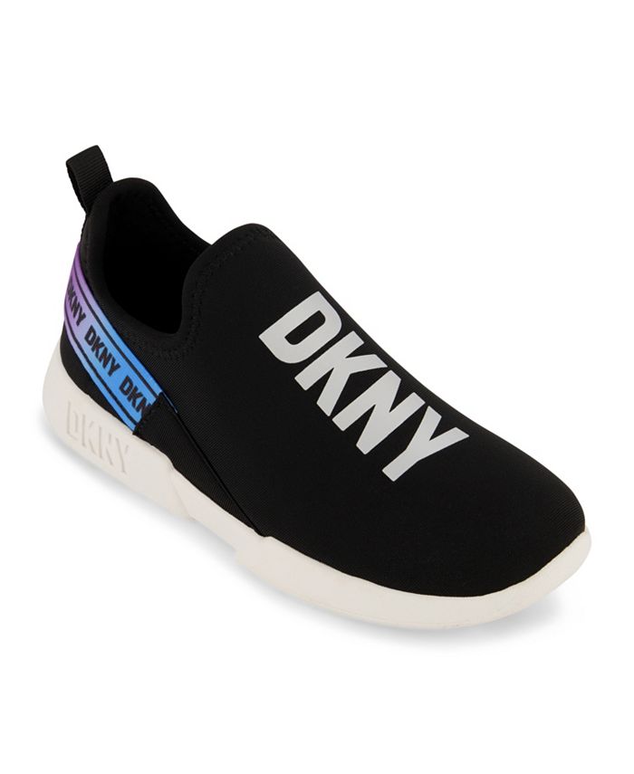DKNY Big Girls Slip On Logo Sneakers - Macy's