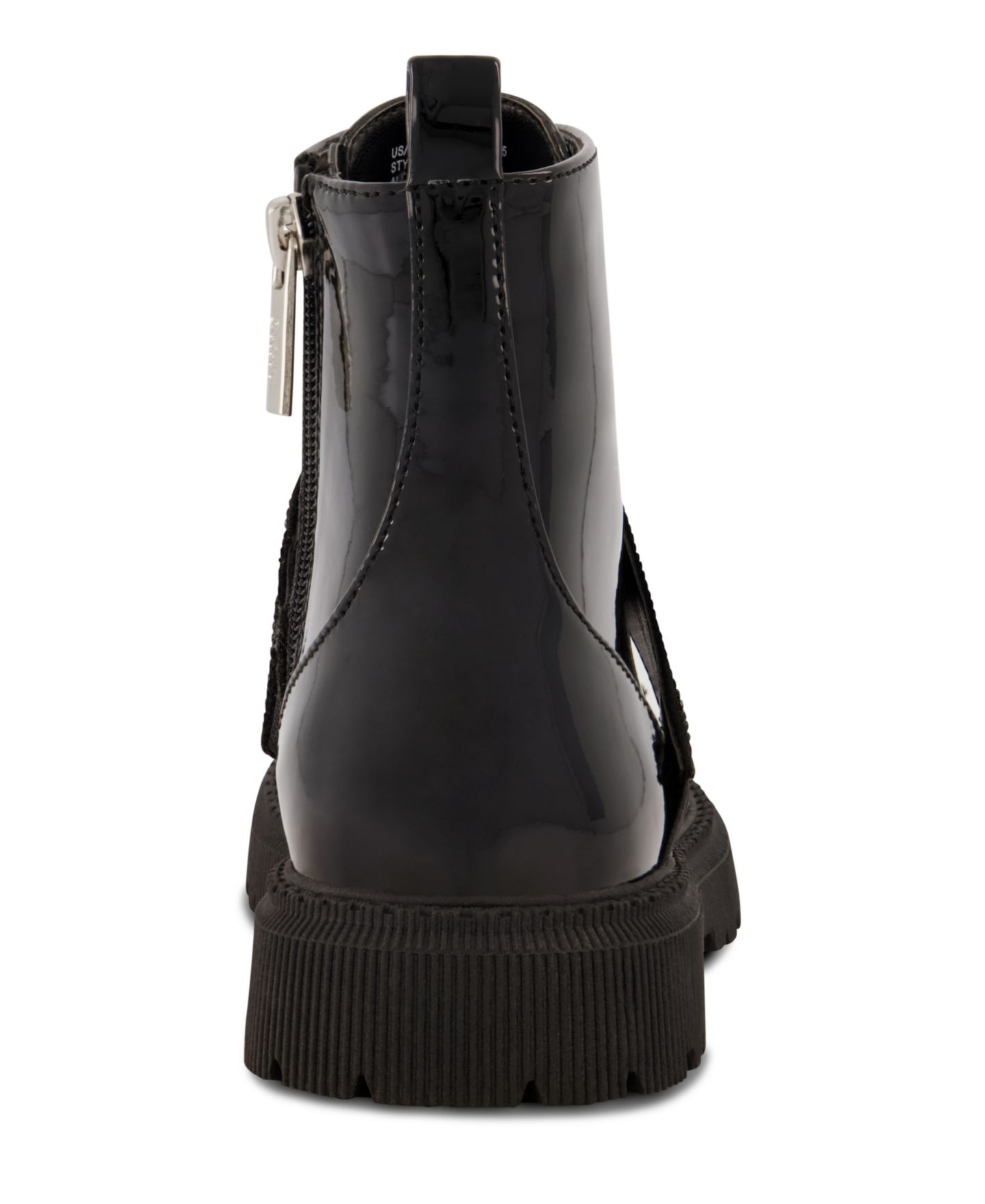 Ботинки DKNY Elastic Logo Strap Moto Boots для девочек, цвет: Чёрный — фото 3