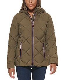 Women's Quilted Hooded Packable Puffer Coat