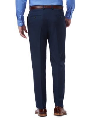 Men's Premium Comfort Stretch Classic-Fit Solid Flat Front Dress Pants