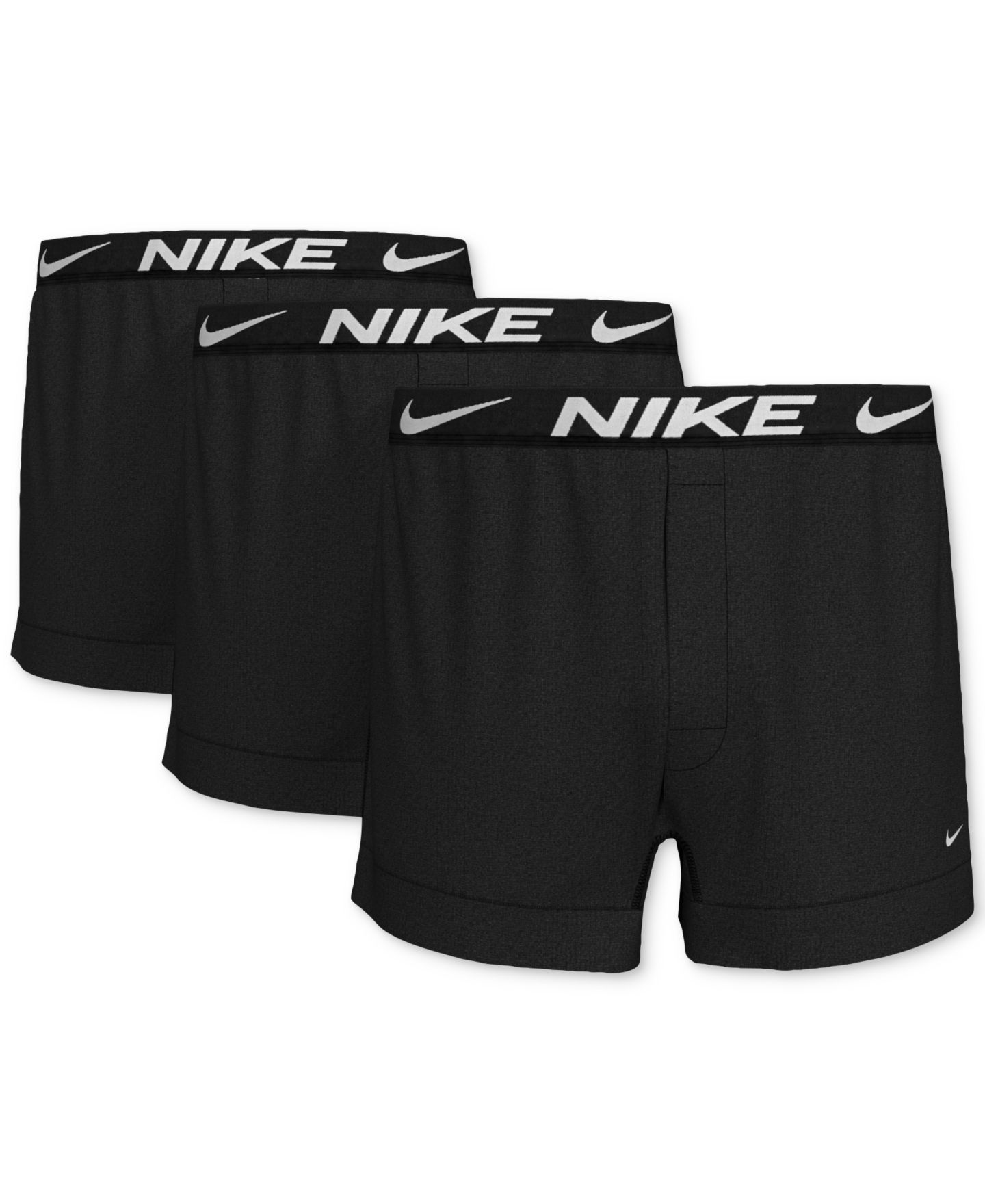 Трусы-боксеры Micro для мужчин, 3 шт. — Nike, цвет: Чёрный — фото 1