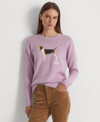 Lauren Ralph Lauren Petite Crewneck Beagle Sweater Macy s