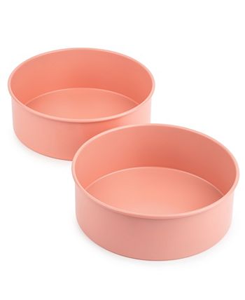 SILIVO 8 inch Round Cake Pans - Set of 3 Silicone Molds for Baking