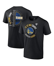 Men's Branded Black Golden State Warriors 2022 NBA Finals Champions Drive List Roster T-shirt