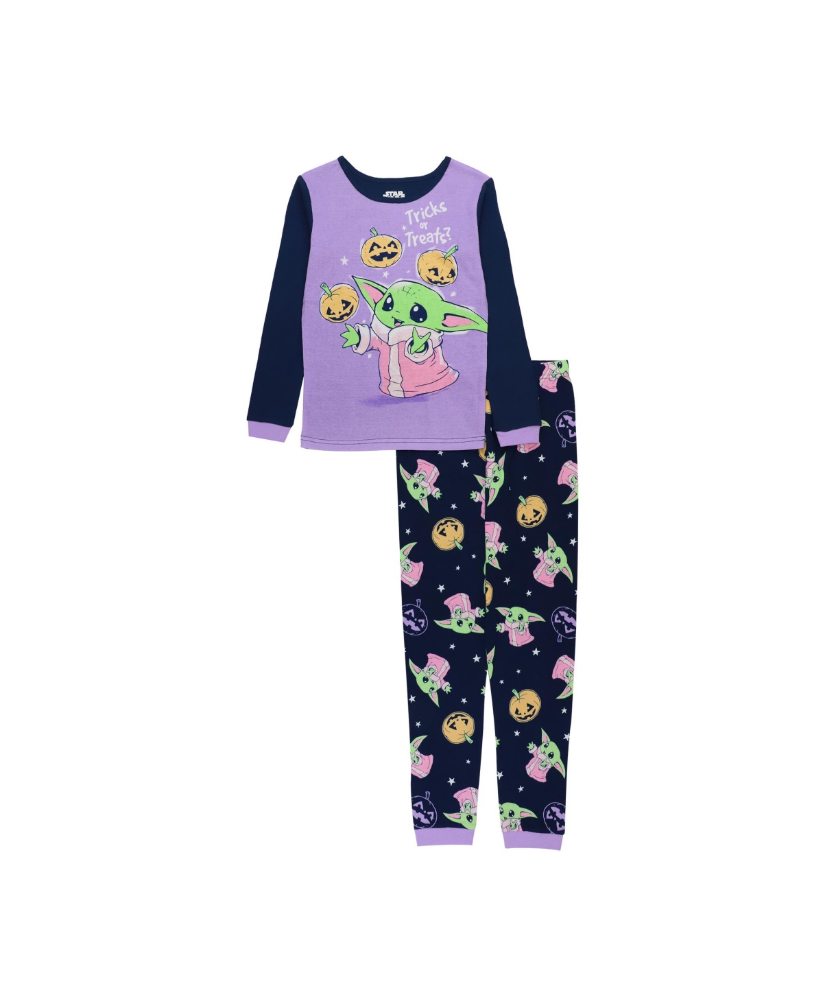 Shop Ame Big Girls Mandalorian T-shirt And Pajama, 2 Piece Set In Multi