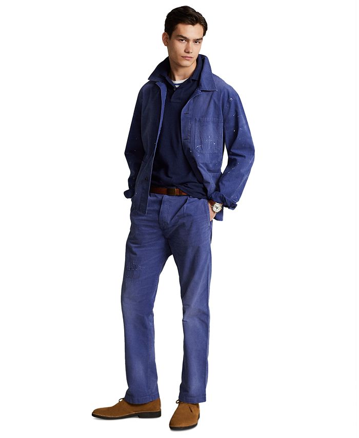 Polo Ralph Lauren Men's Distressed Denim Chore Jacket - Macy's