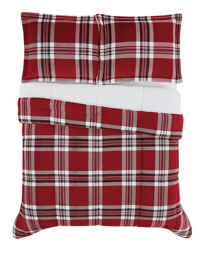 London Fog Charlie Plaid 3 Piece Comforter Set, Full/Queen Macy's