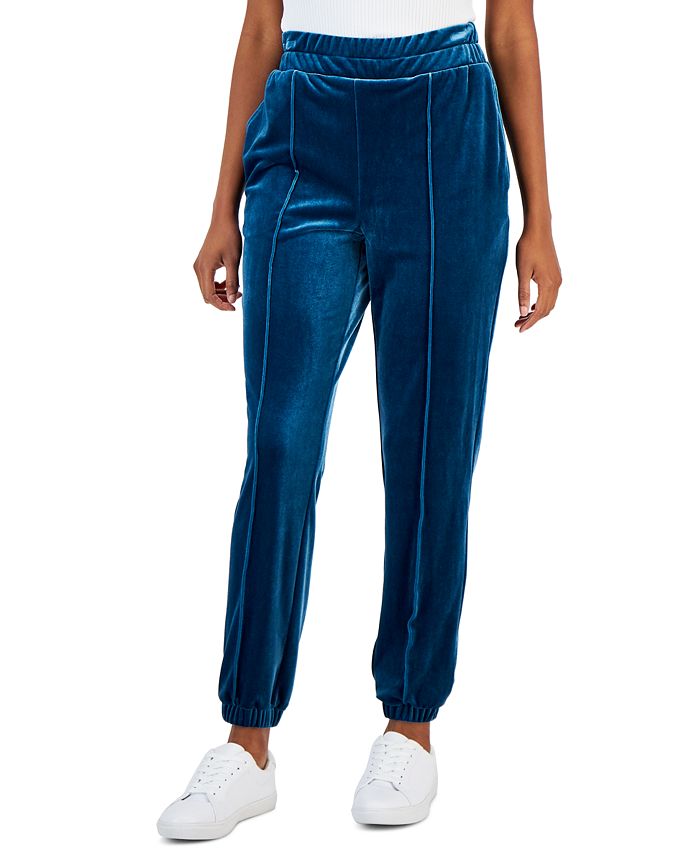 INC International Concepts Women's Velvet Jogger Pants, Created for Macy's  - Macy's