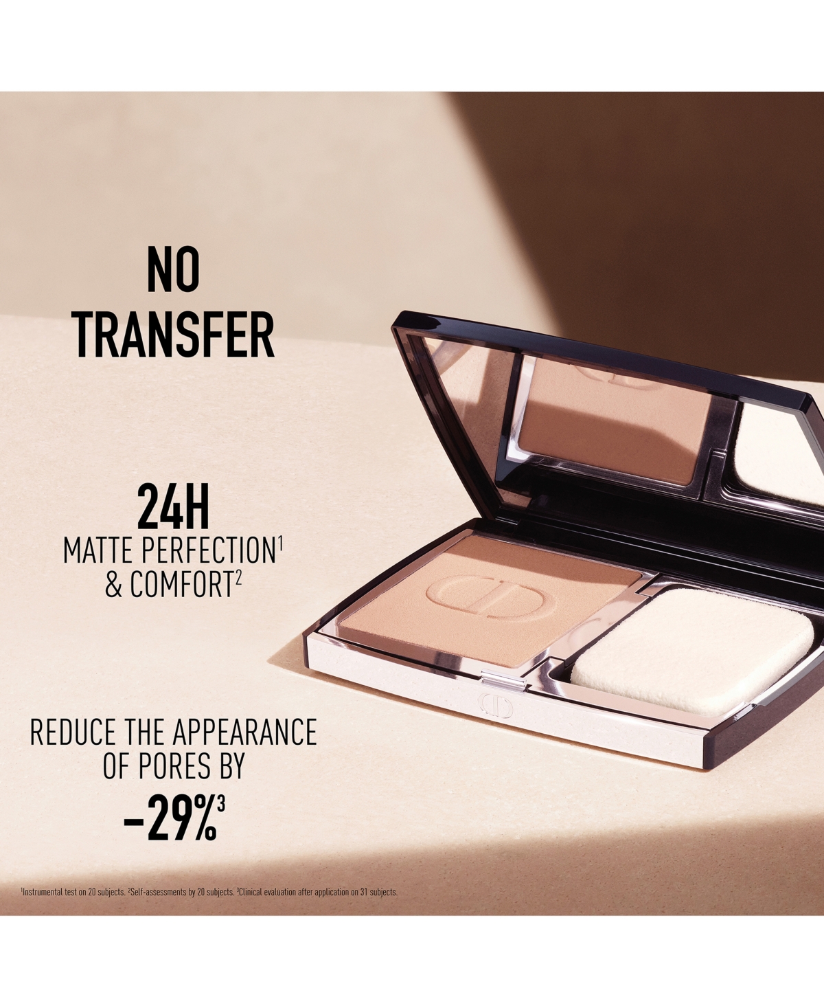 Shop Dior Forever Natural Matte Velvet Compact Foundation In N Neutral (medium Skin With Neutral Beig