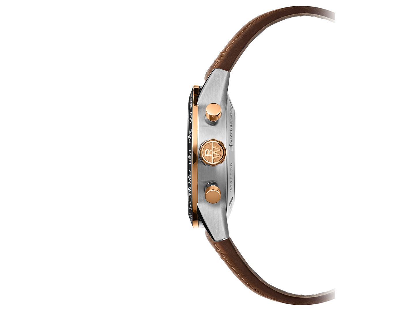 Мужские часы Raymond Weil Swiss Automatic Chronograph Freelancer Brown Leather Strap Watch 43.5mm — фото 2