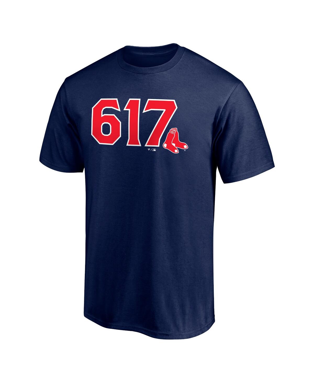 Shop Fanatics Men's  Navy Boston Red Sox Hometown 617 T-shirt