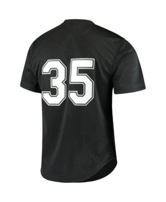 Men's Frank Thomas Black Chicago White Sox Cooperstown Mesh Batting Practice Jersey