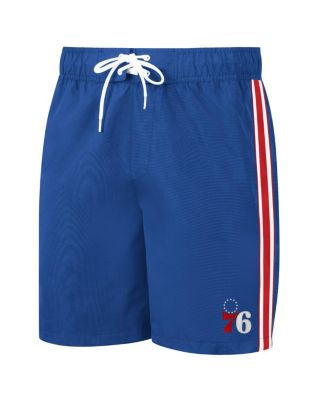 Men's Royal, Red Philadelphia 76ers Sand Beach Volley Swim Shorts