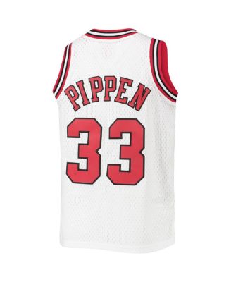 Big Boys Scottie Pippen White Chicago Bulls 1997-98 Hardwood Classics Swingman Jersey