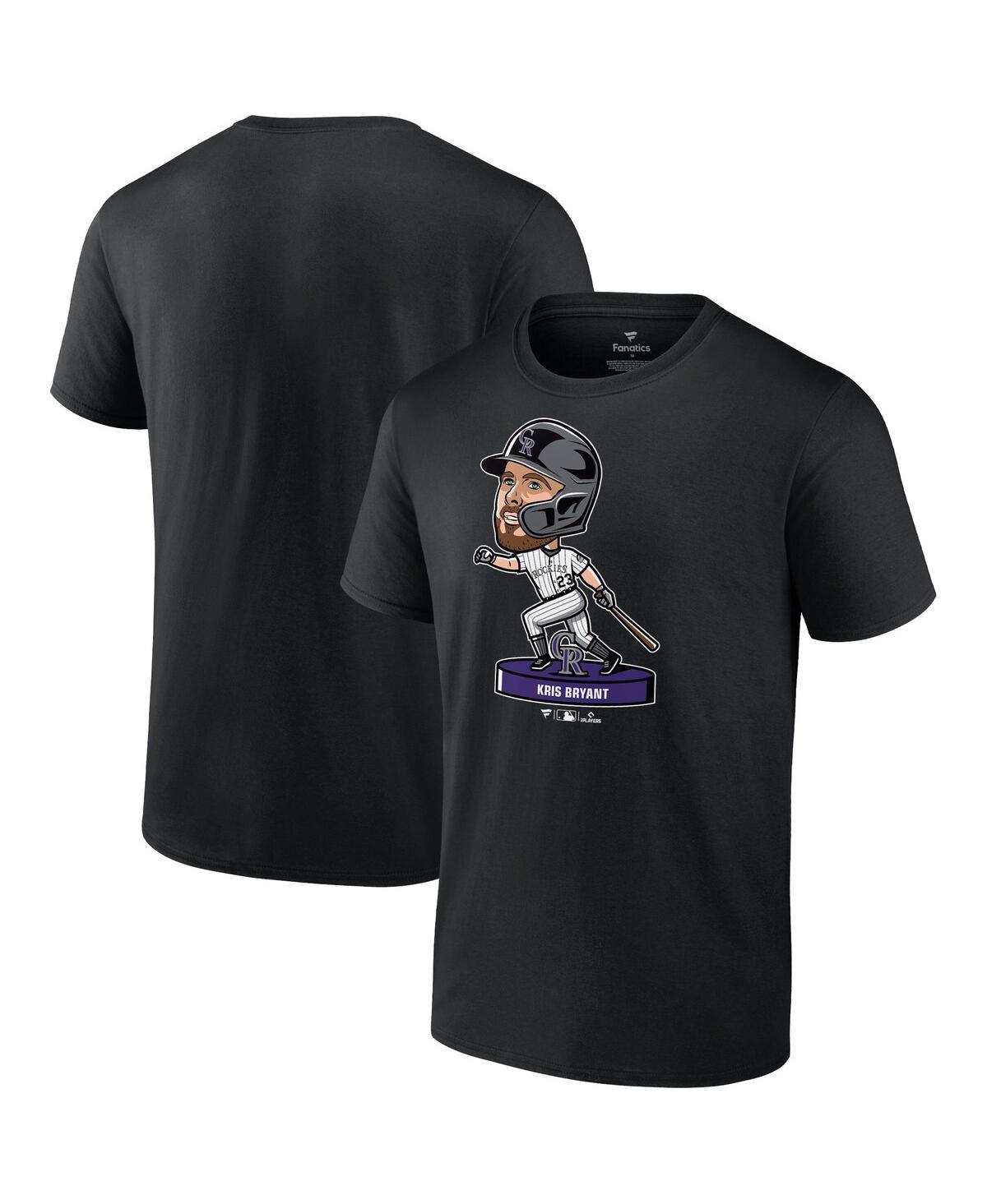 Men's Nike Kris Bryant Black Colorado Rockies Bobblehead T-Shirt
