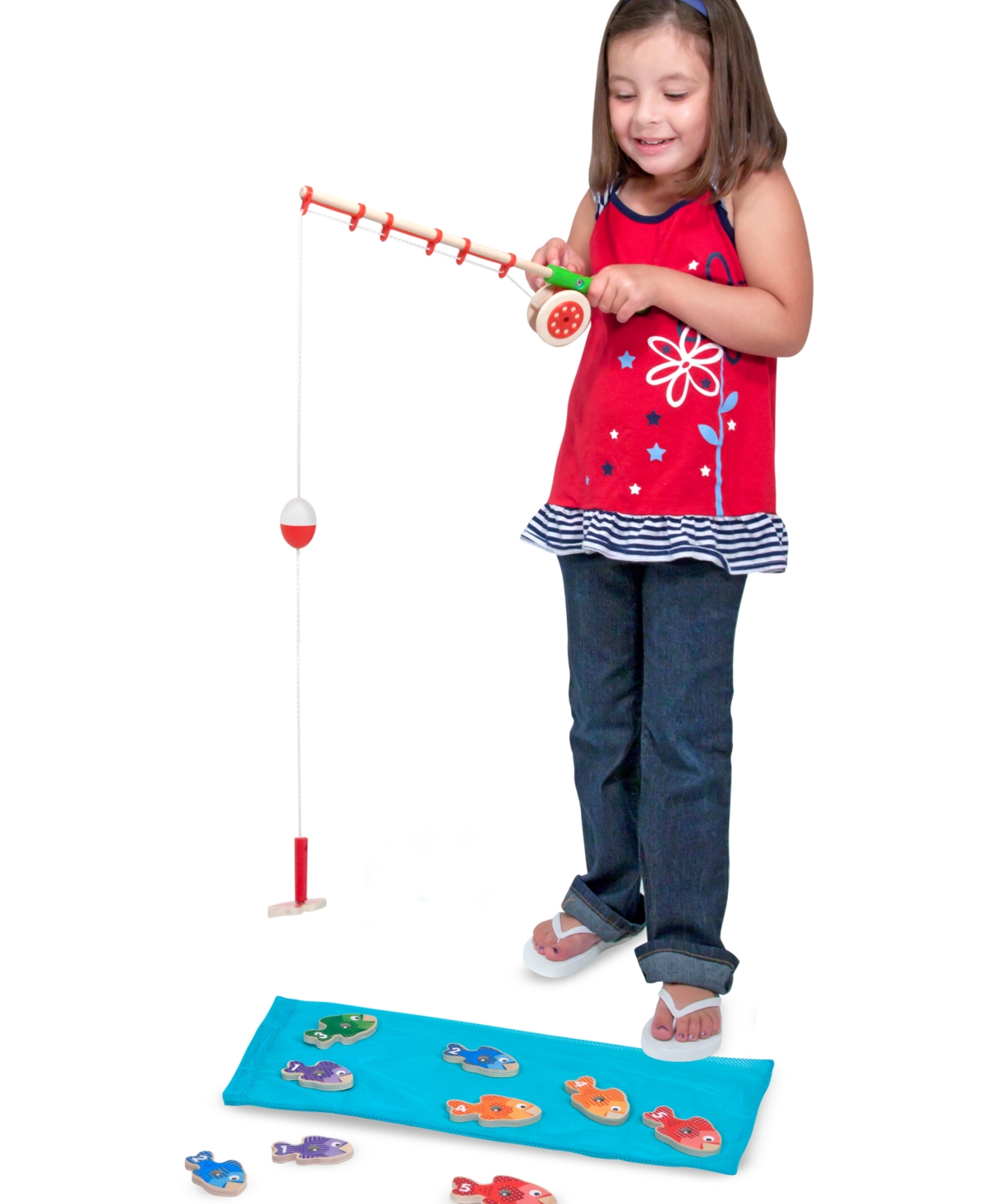 Shop Melissa & Doug Kids' Catch & Count Fishing Game In One Color