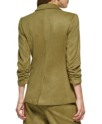 DKNY Petite Six-Button Blazer
