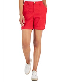 Women's Rolled Cuff Bermuda Shorts, Created for Macy's 