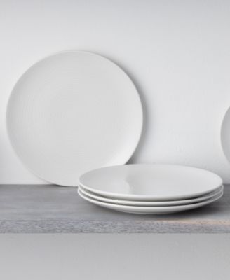 Swirl Coupe Dinner Plates, Set of 4