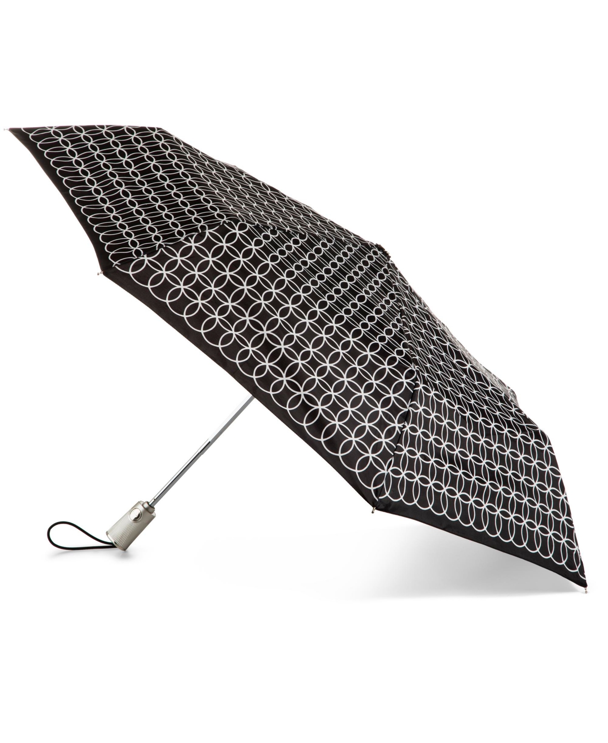 Water Repellent Auto Open Close Folding Umbrella with Sunguard - Black