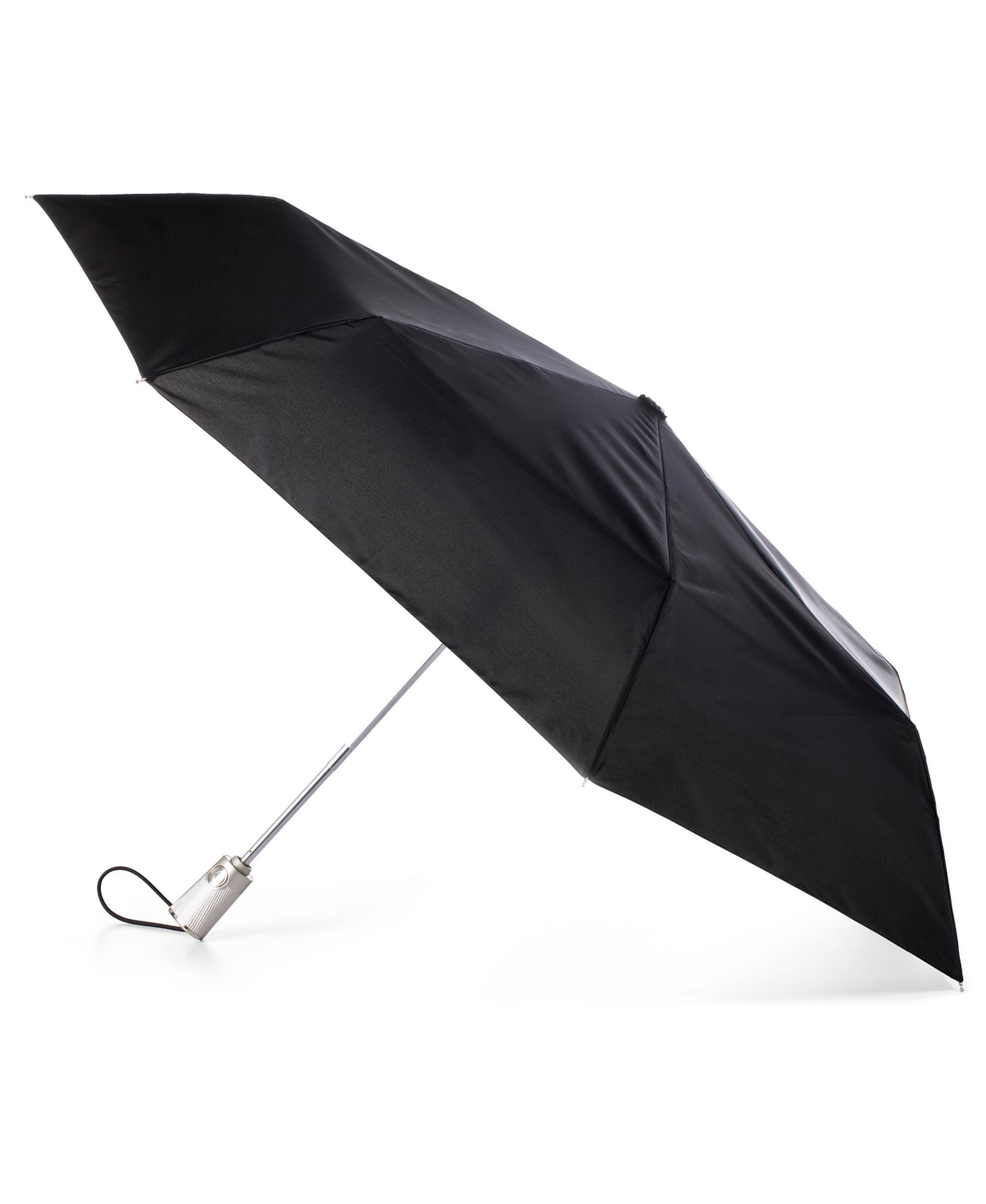 Shop Totes Water Repellent Auto Open Close Folding Umbrella With Sunguard In Black
