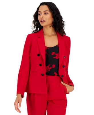 macy's red pantsuit