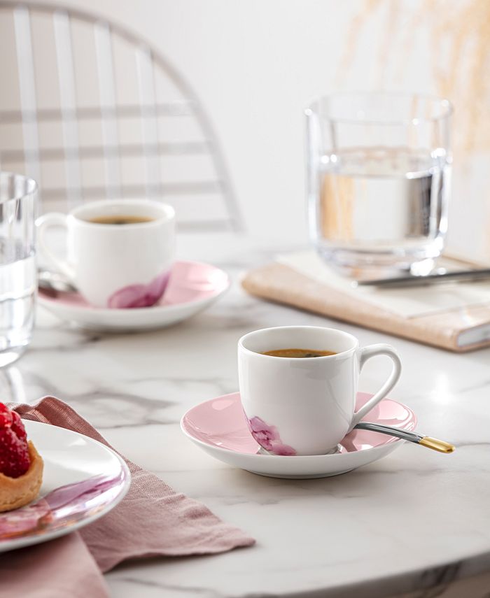 Villeroy & Boch Rose Garden Espresso Saucer - Macy's
