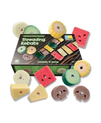 Sensory Play Stones Threading Kebabs, Set of 12