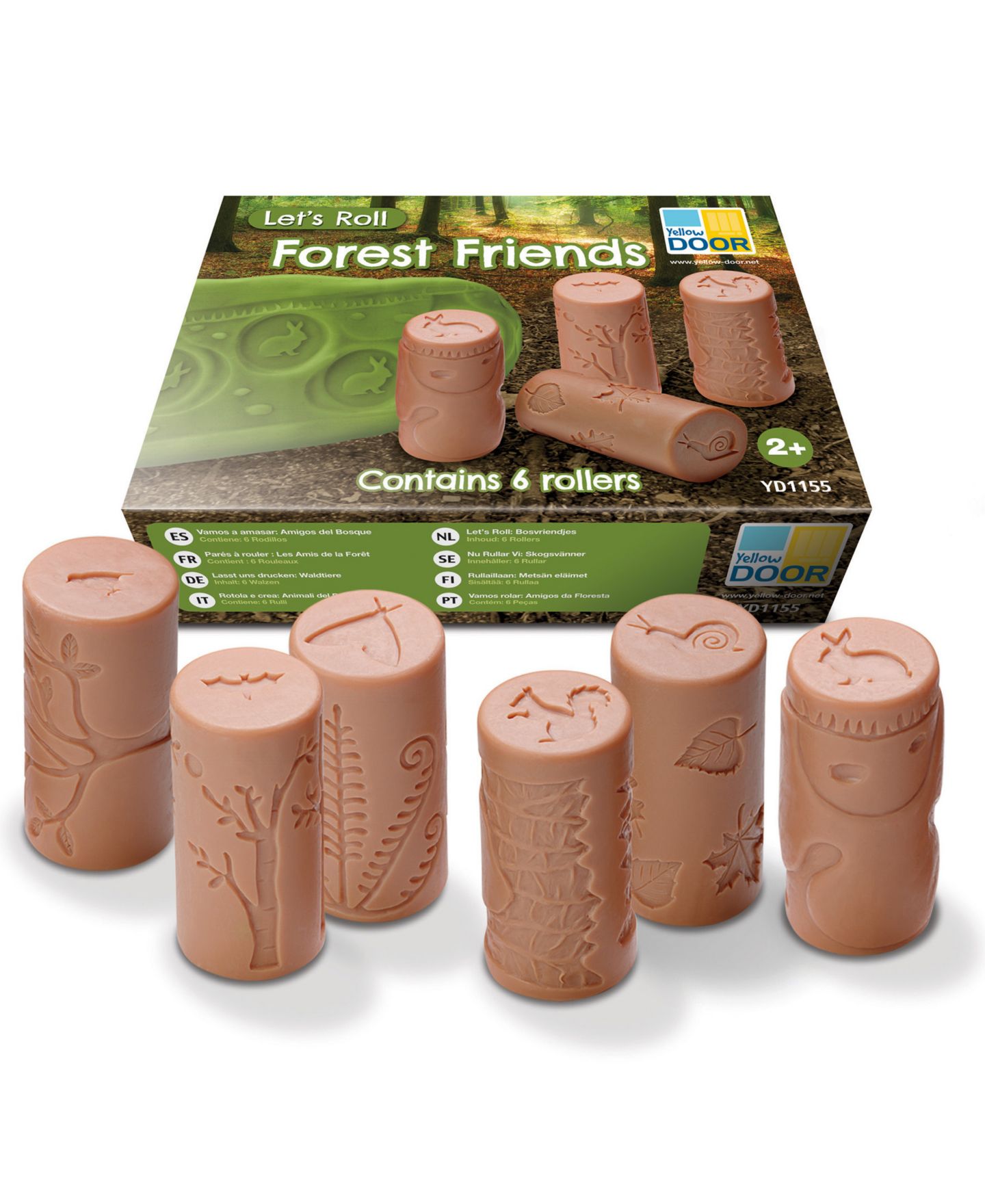 Детские игрушки Yellow Door Forest Friends Fine Motor Activity 6-Piece Rollers, Ages 2+ — фото 1