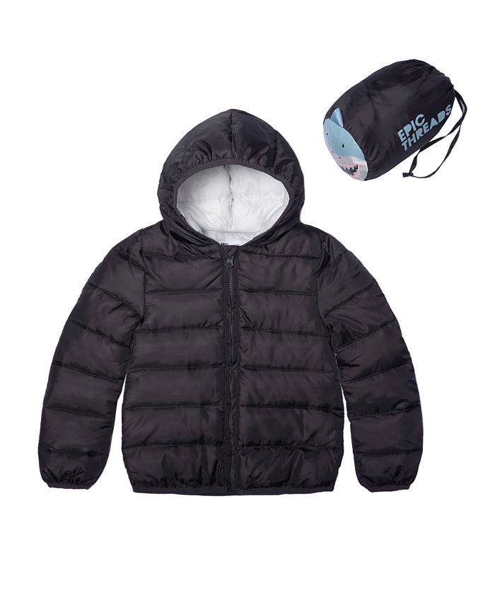 Macy's down jacket discount in a bag