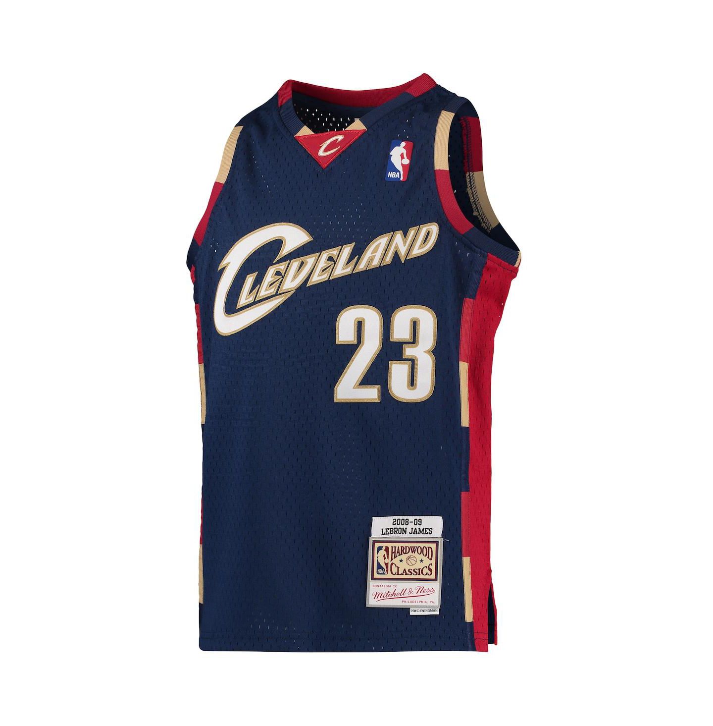 Детская джерси Mitchell & Ness LeBron James Cleveland Cavaliers 2008-09 Swingman, Navy — фото 2