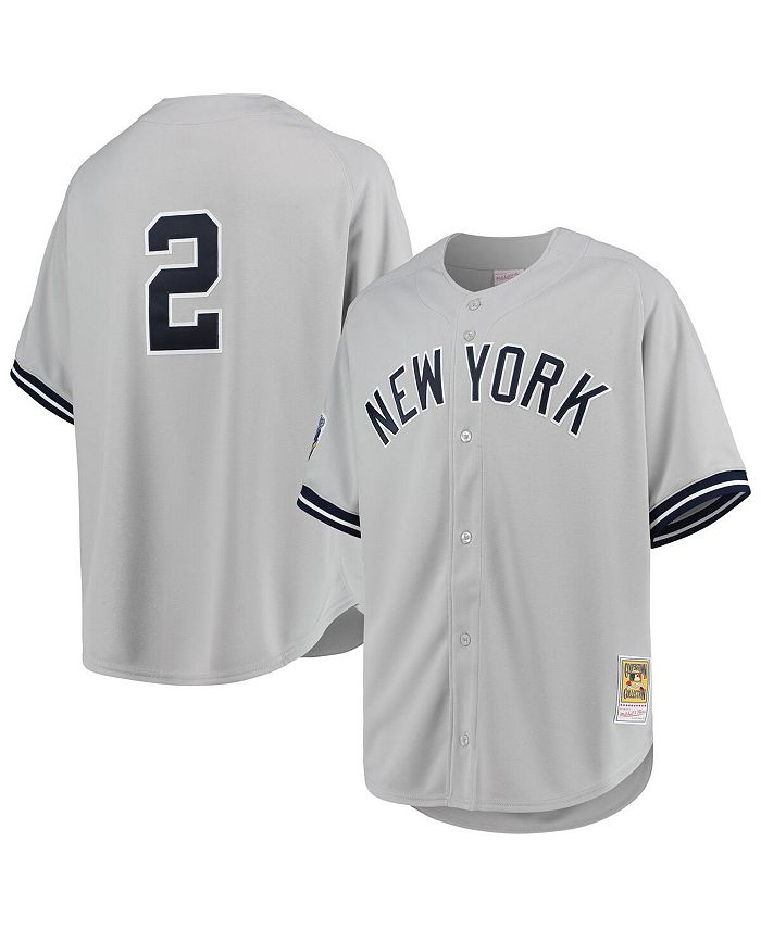 Men's Mitchell & Ness Derek Jeter White New York Yankees Cooperstown Collection Authentic Jersey