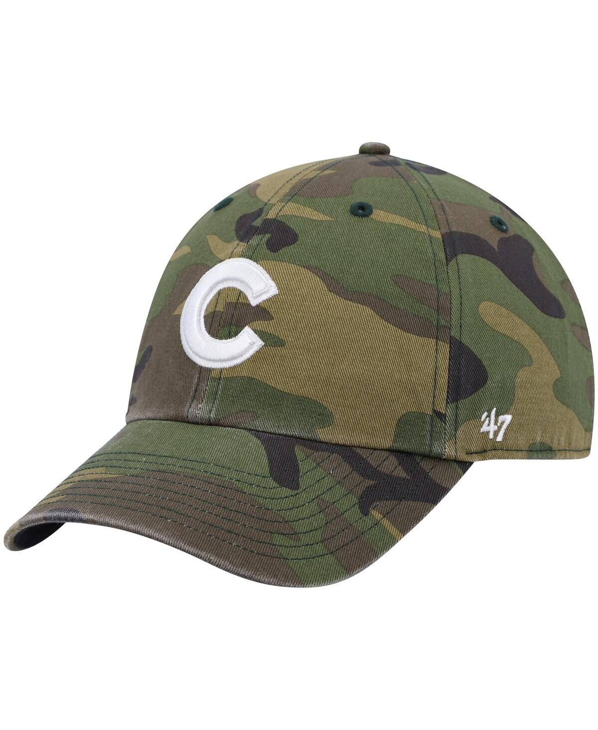 47 Brand Men's '47 Camo Chicago Cubs Clean Up Adjustable Hat