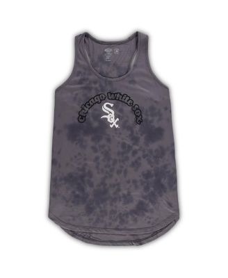 Women's Charcoal Chicago White Sox Plus Size Jersey Tank Top and Pants Sleep Set