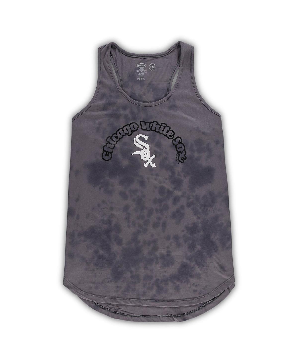 Concepts Sport Women's  Charcoal Chicago White Sox Plus Size Jersey Tank Top And Pants Sleep Set In Charcoal